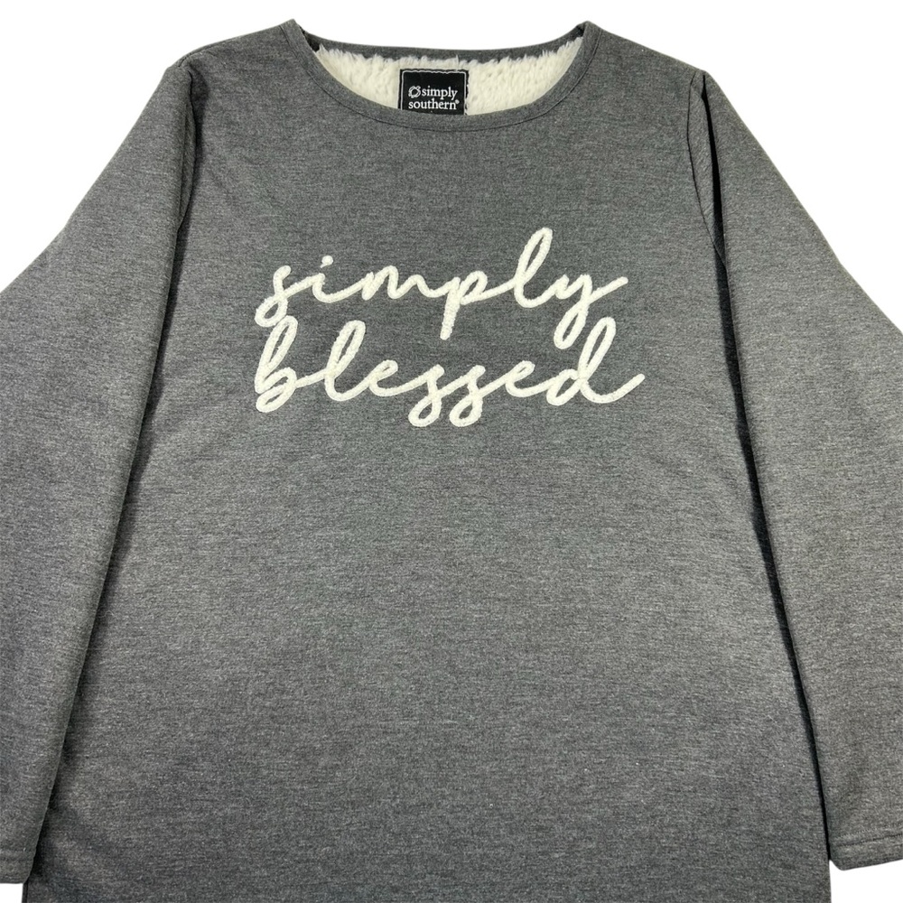 Simply Southern Sweatshirt/Sleep Shirt Size Large Women's - Picture 6 of 10